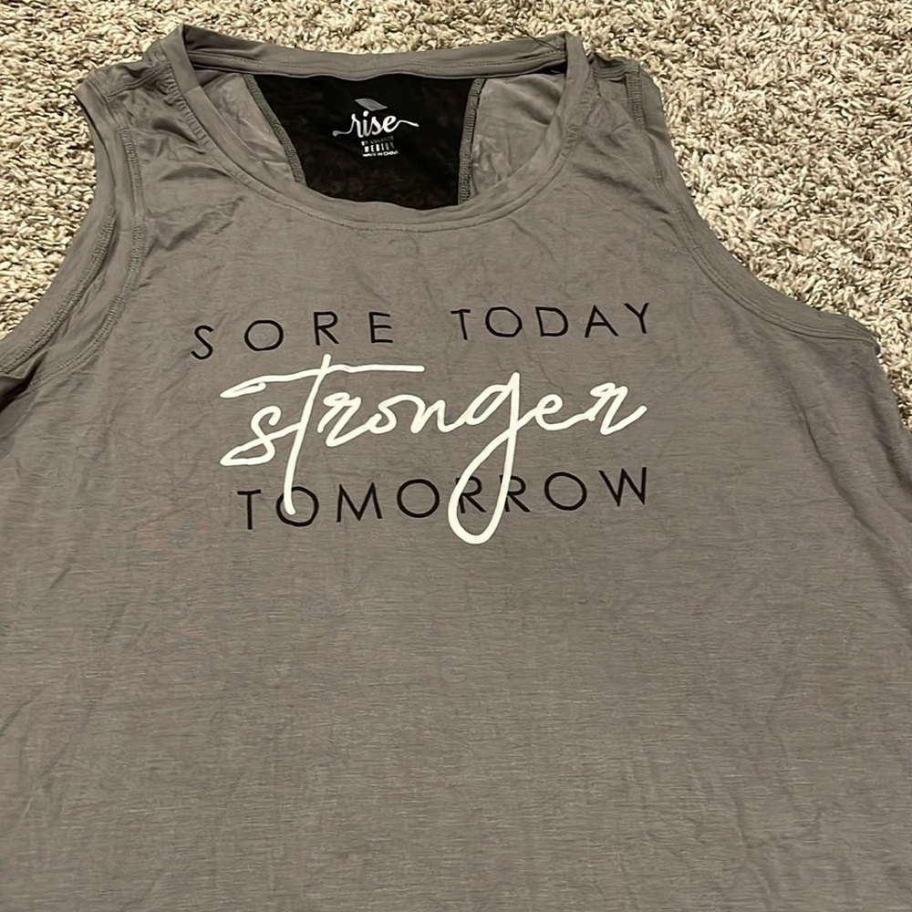 LuLaRoe Rise: Strong Tank Sore Today Stronger Tomorrow